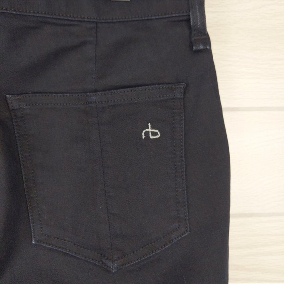 Rag & Bone Jean Jodhpur Slim Fit Legging Leather Insert Size 27 - Picture 2 of 6